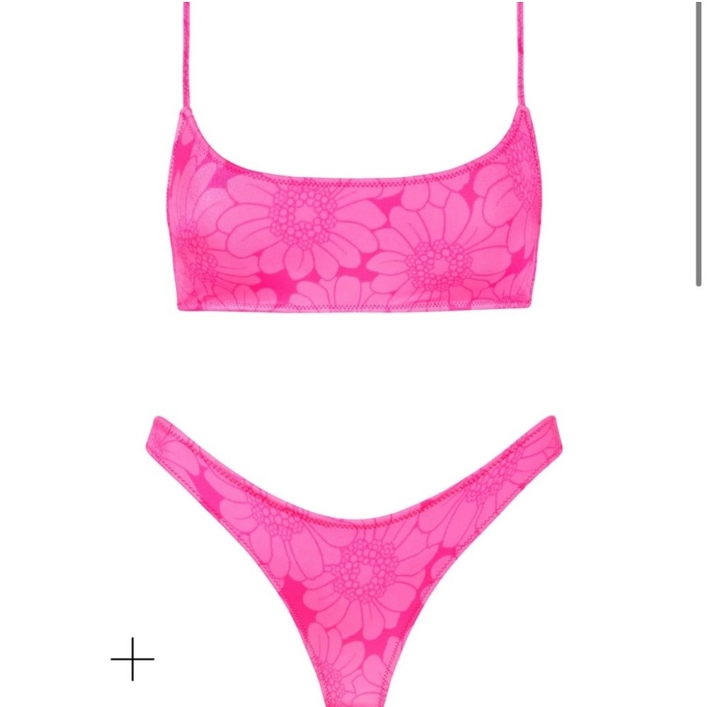 TRIANGL pink flower bikini size XXS NWT